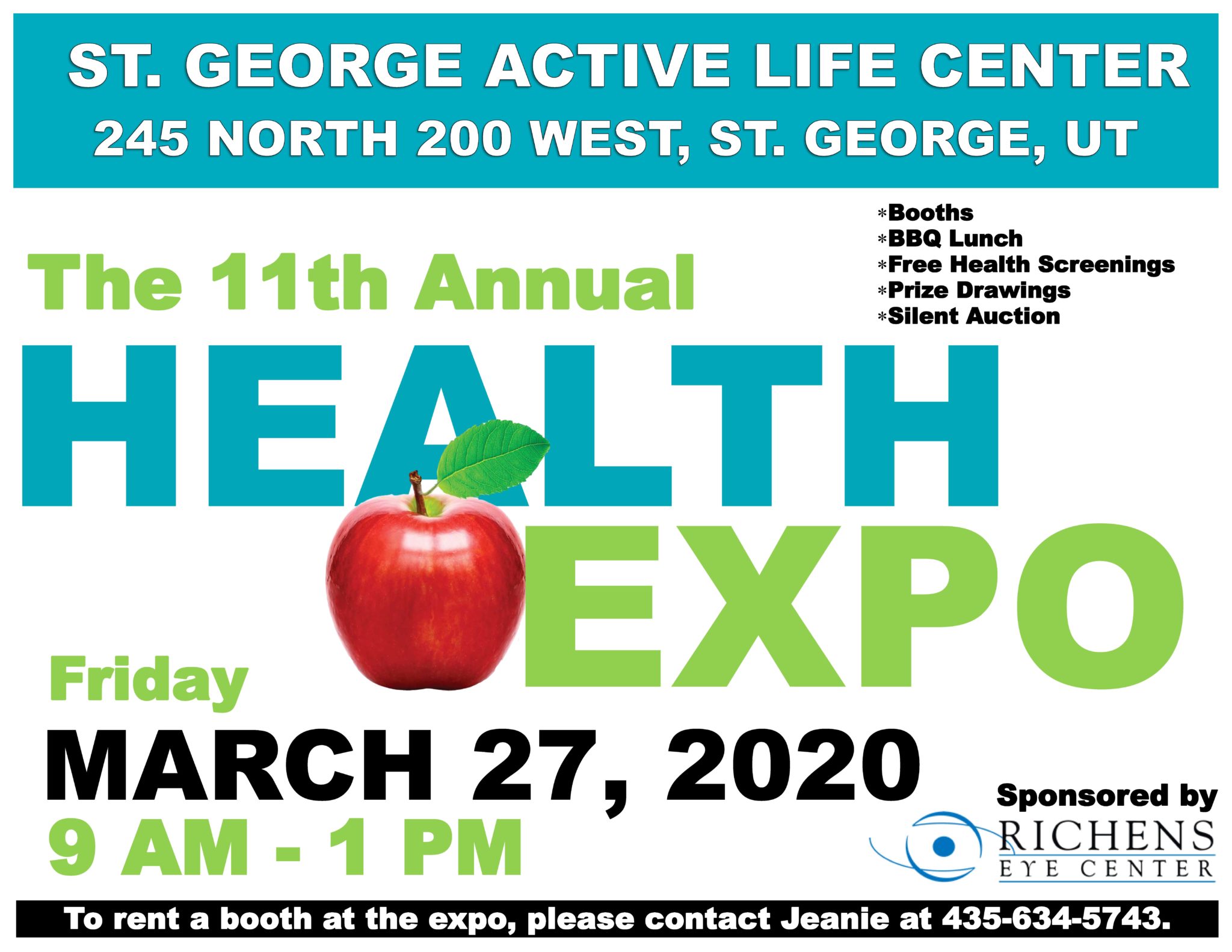 Annual Health Expo on March 27, 2020 St. Utah Senior Citizen